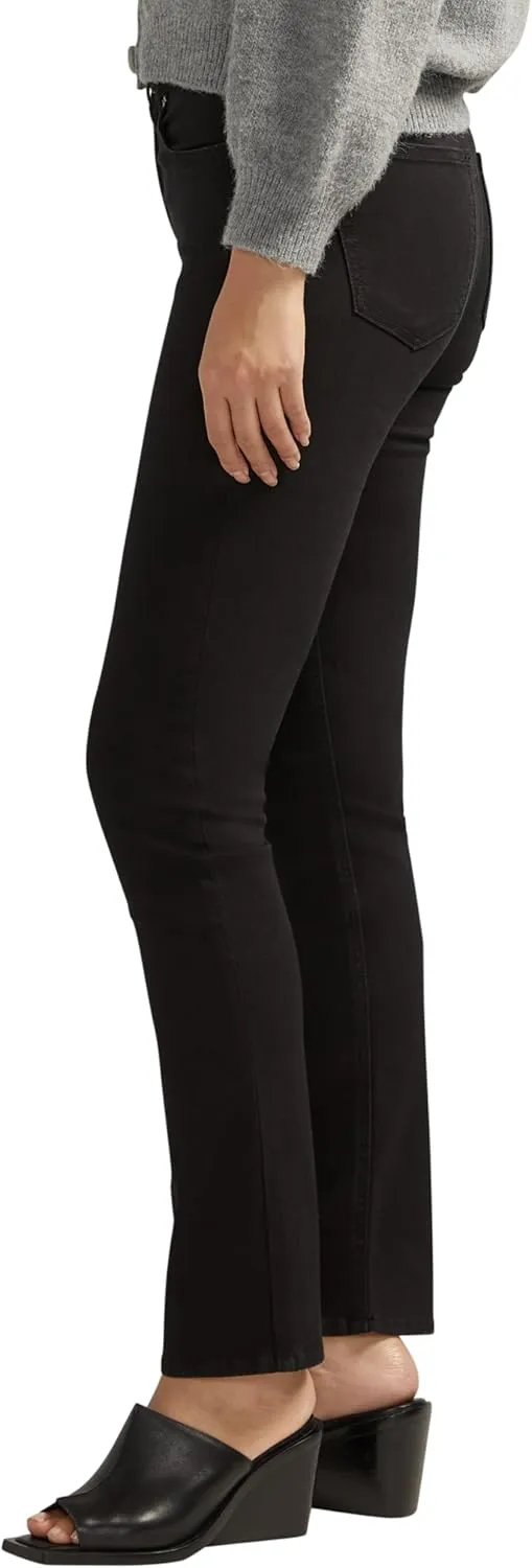 Silver Jeans Co. Women's Avery High Rise Curvy Fit Straight Leg Jeans