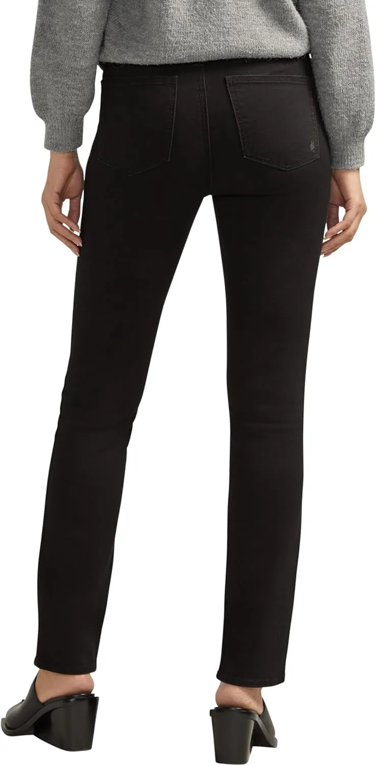 Silver Jeans Co. Women's Avery High Rise Curvy Fit Straight Leg Jeans