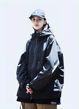 Techwear Tactical Purple Windbreaker Women