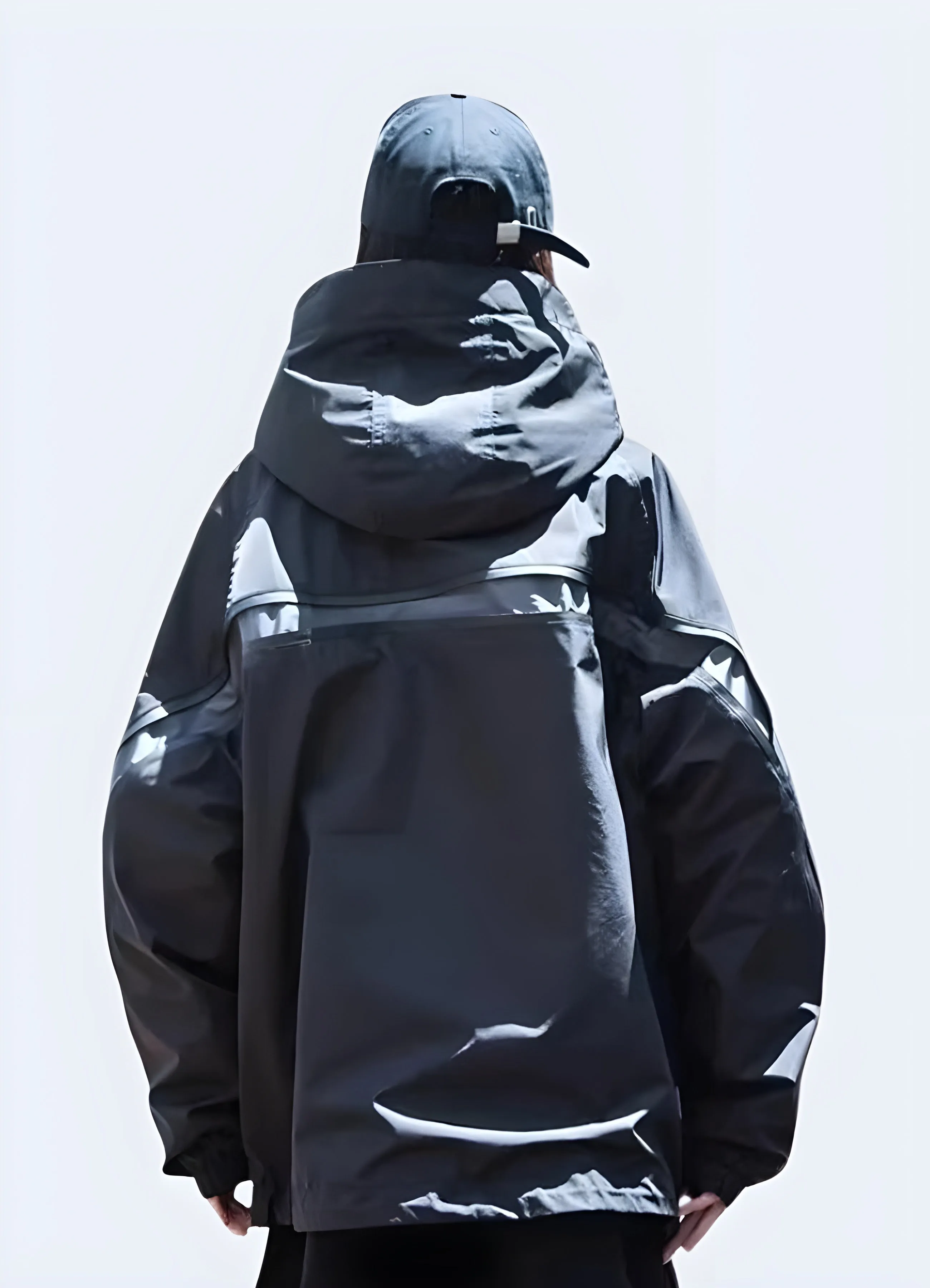 Techwear Tactical Purple Windbreaker Women
