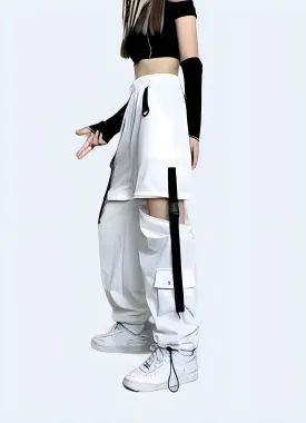 Techwear White Pant Women