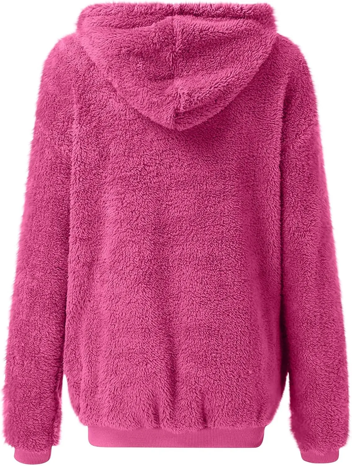Teddy Coat For Women Plus Size Dressy Casual Fuzzy Fleece Sherpa Jacket Full Zip Up Hooded Fluffy Coats Outwear