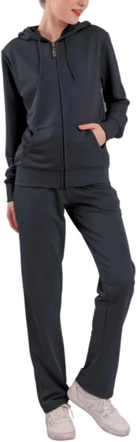 Tracksuit Sets for Women 2 Piece Lightweight Sweatsuit Casual Zip Up Hoodie and Sweatpant Jogging Suit Set