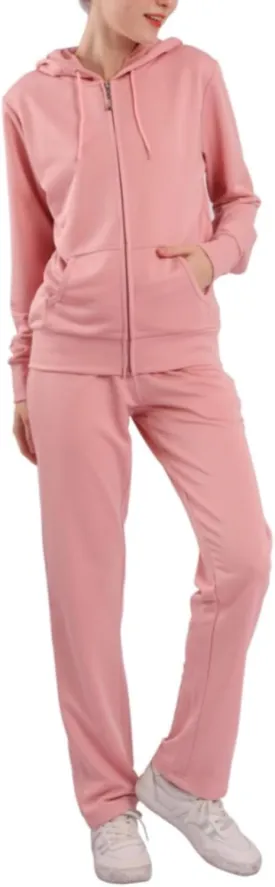 Tracksuit Sets for Women 2 Piece Lightweight Sweatsuit Casual Zip Up Hoodie and Sweatpant Jogging Suit Set