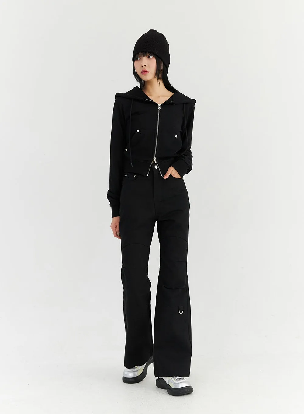 Two-Way Zip-Up Hoodie Jacket CN306