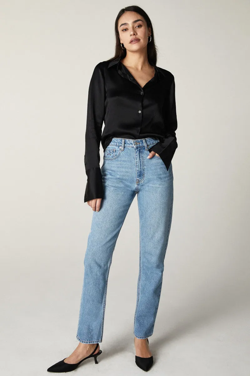 Unpublished Sloane High-Rise Cigarette Denim in Miracle Mile