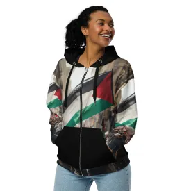 Velvet Portrait Women zip hoodie