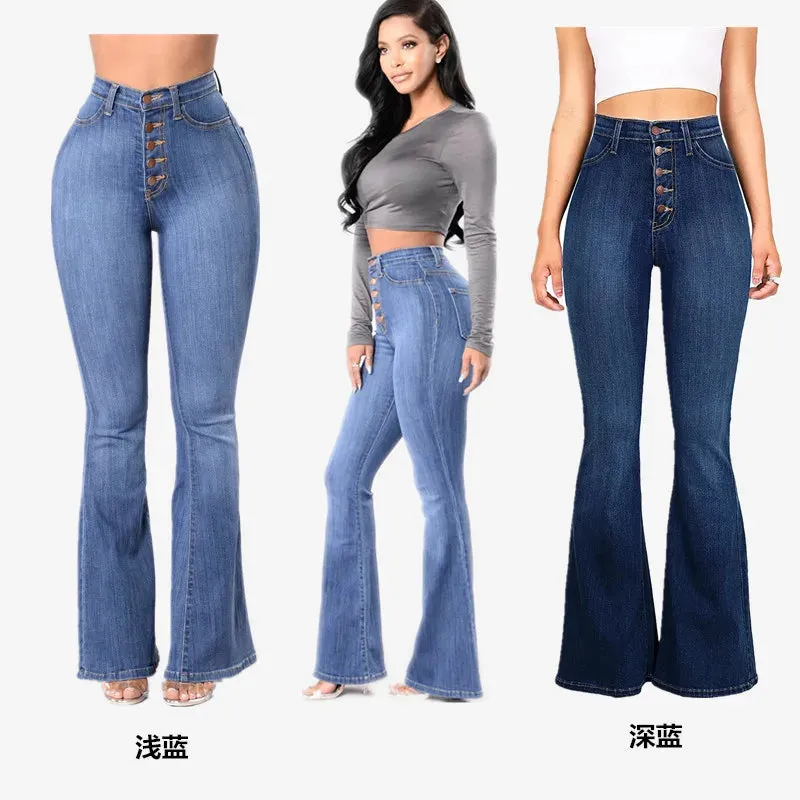 Vintage High Waist Wide Leg Denim