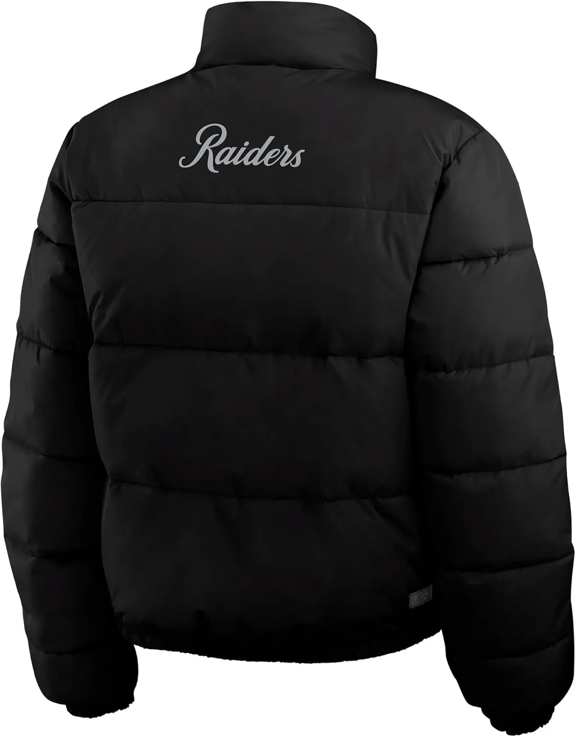 WEAR by Erin Andrews Women's NFL Reversible Cropped Full-Zip Puffer Jacket
