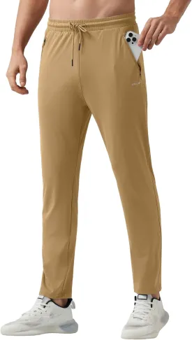 Willit Men's Sweatpants Workout Joggers for Men Athletic Jogging Running Gym Active Pants with Zipper Pockets