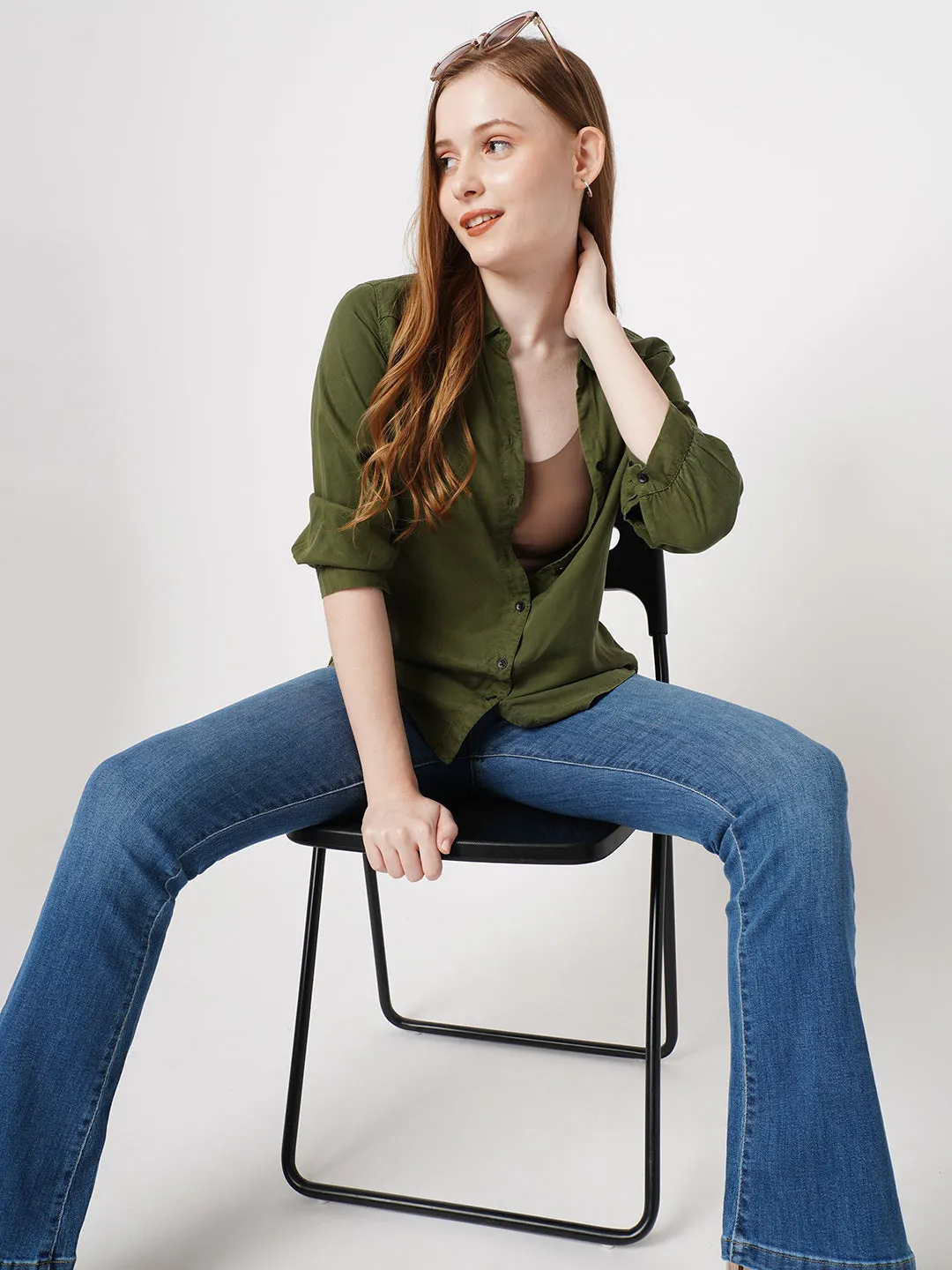 Women Solid Shirt