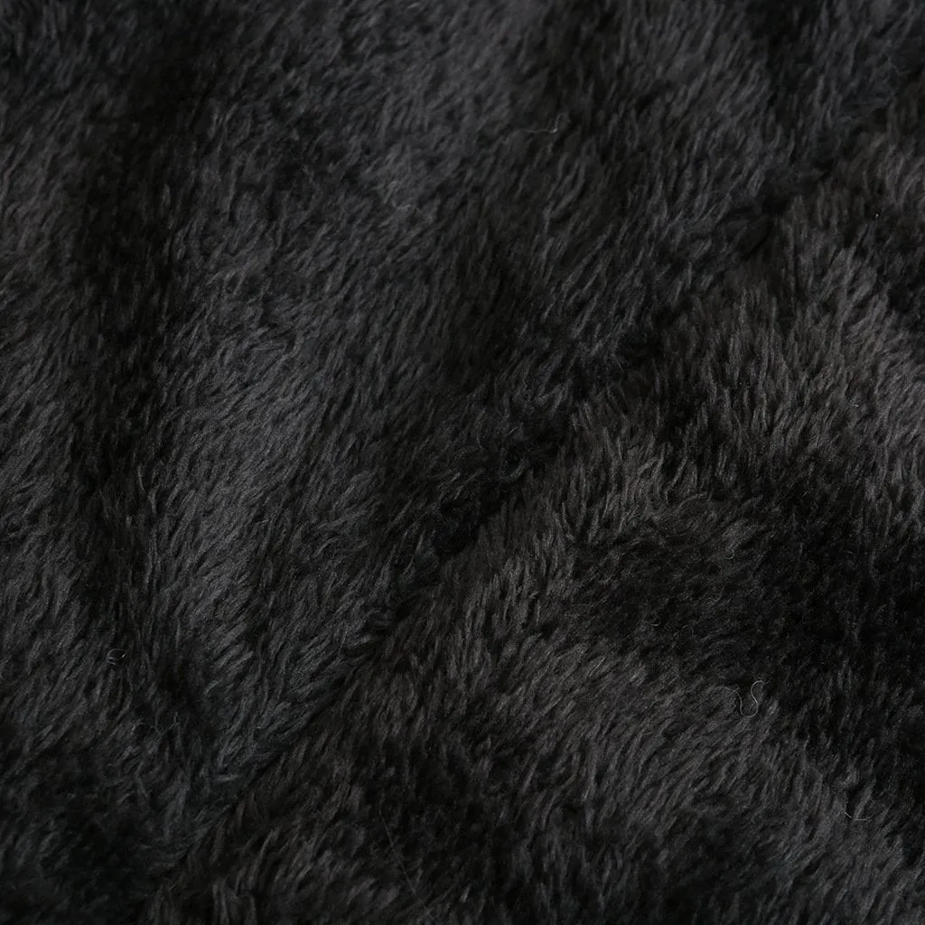 Women's fur collar cotton hooded overcoat winter warm coat with pocket