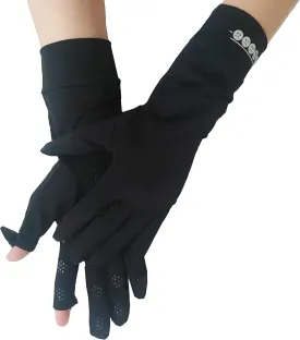 Women's UPF 50  Sun UV Protection Driving Gloves (for S-M Hands)
